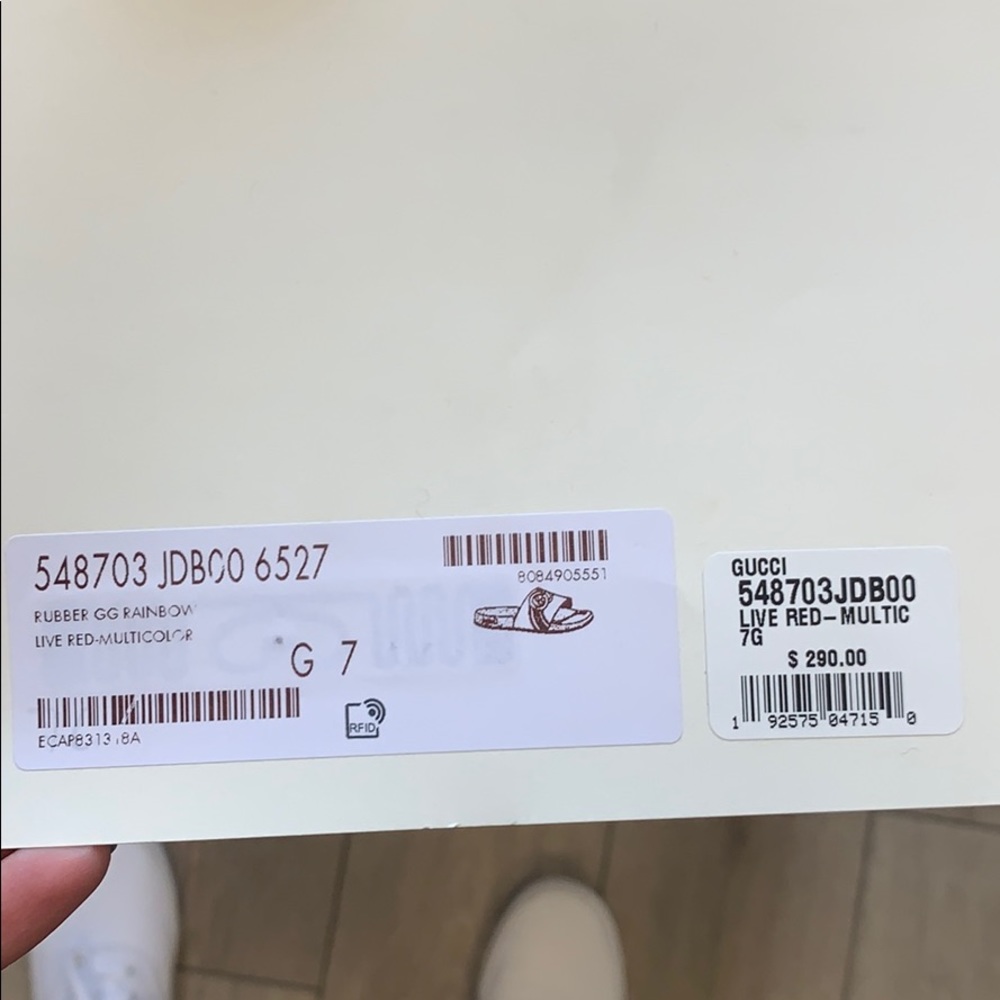 GUCCI SLIDERS (BLACK W/RED GREEN WHITE COLOR)